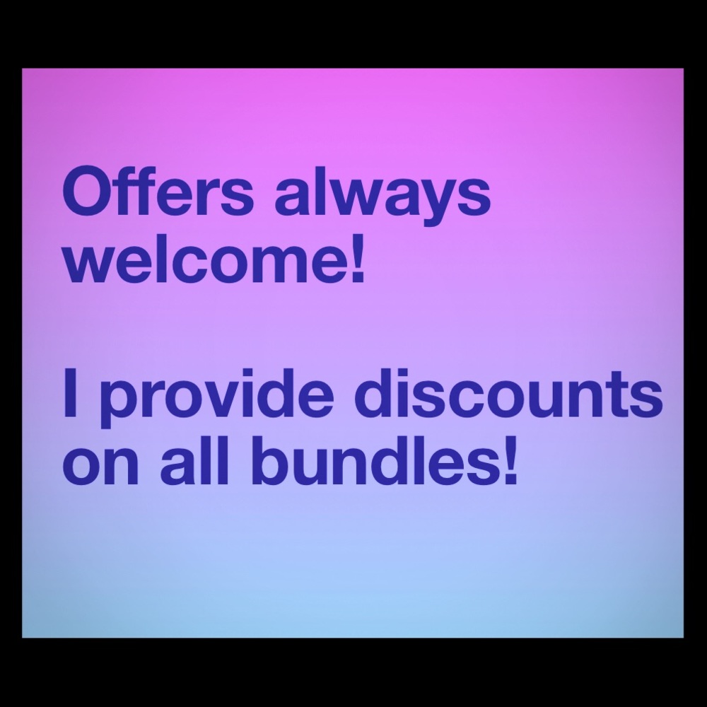 Offers welcome!
